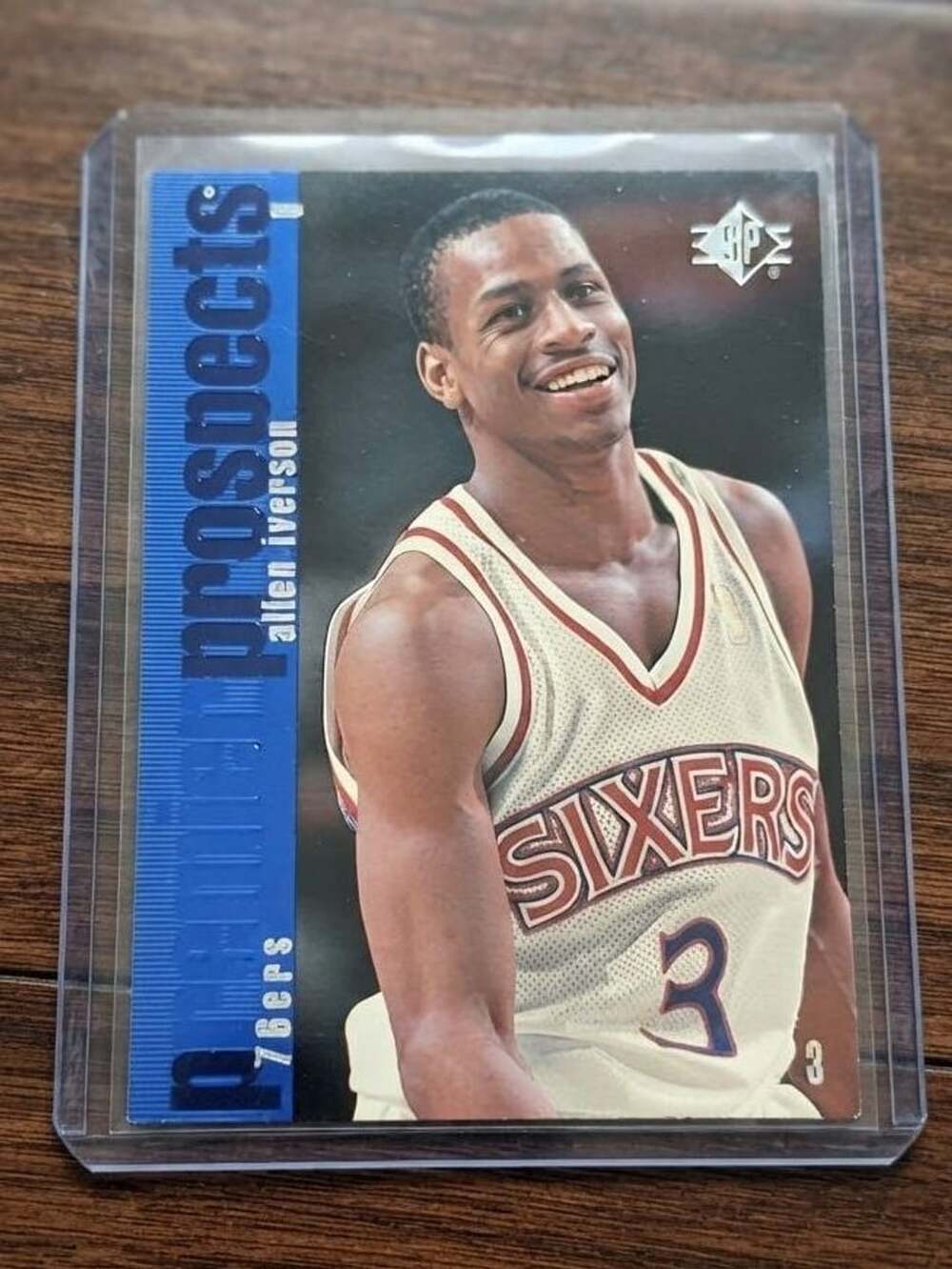 1996 SP Allen Iverson Premier Prospects Rookie Card #141